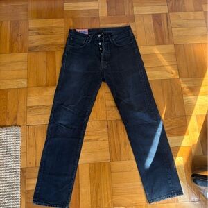 Acne Studios Black Straight-Leg Jeans
